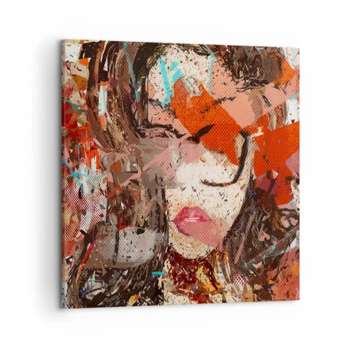 Obraz na płótnie - Naprawdę, jaka jesteś, nie wie nikt - 50x50 cm