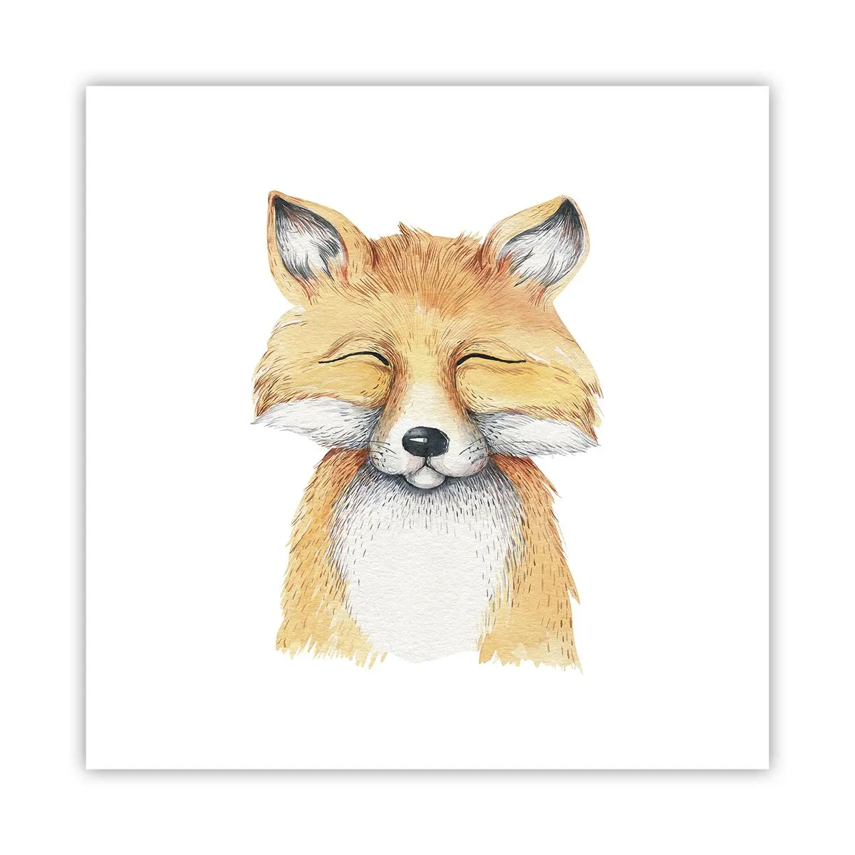 Plakat - Lisie humory - 40x40 cm