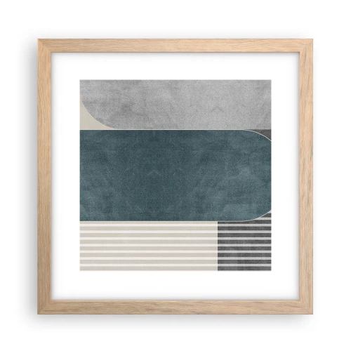 Plakat w ramie jasny dąb - Kompozycja na poziomie - 30x30 cm