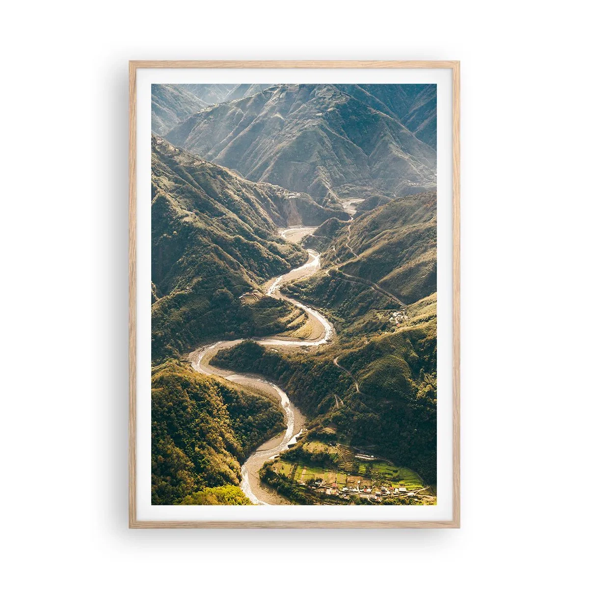 Plakat w ramie jasny dąb - Prosto z serca gór - 70x100 cm