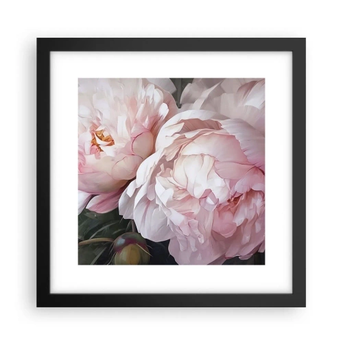 Plakat w czarnej ramie - Zatrzymane w rozkwicie - 30x30 cm