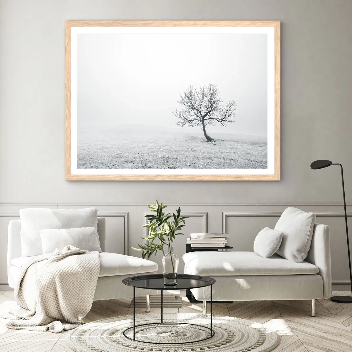 Plakat w ramie jasny dąb - Przeciw nicości - 91x61 cm