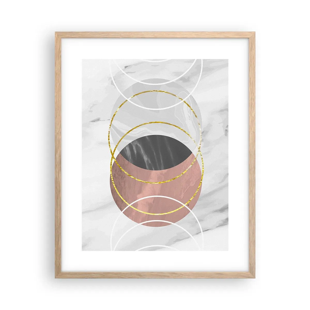 Plakat w ramie jasny dąb - Muzyka sfer - 40x50 cm