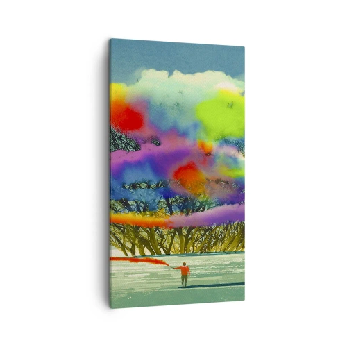 Obraz na płótnie - Ożywić ten świat - 45x80 cm