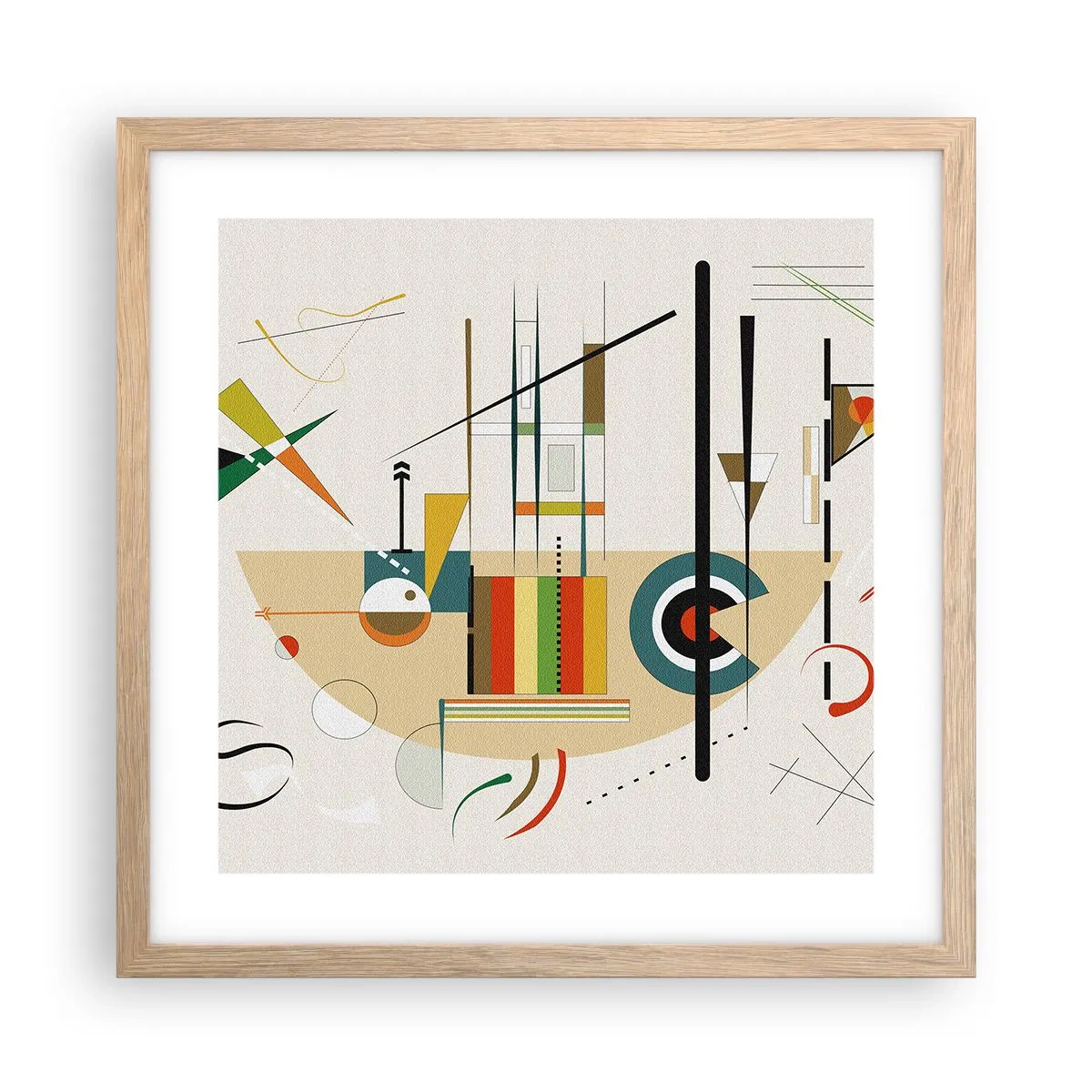 Plakat w ramie jasny dąb - I świat się śmieje - 40x40 cm