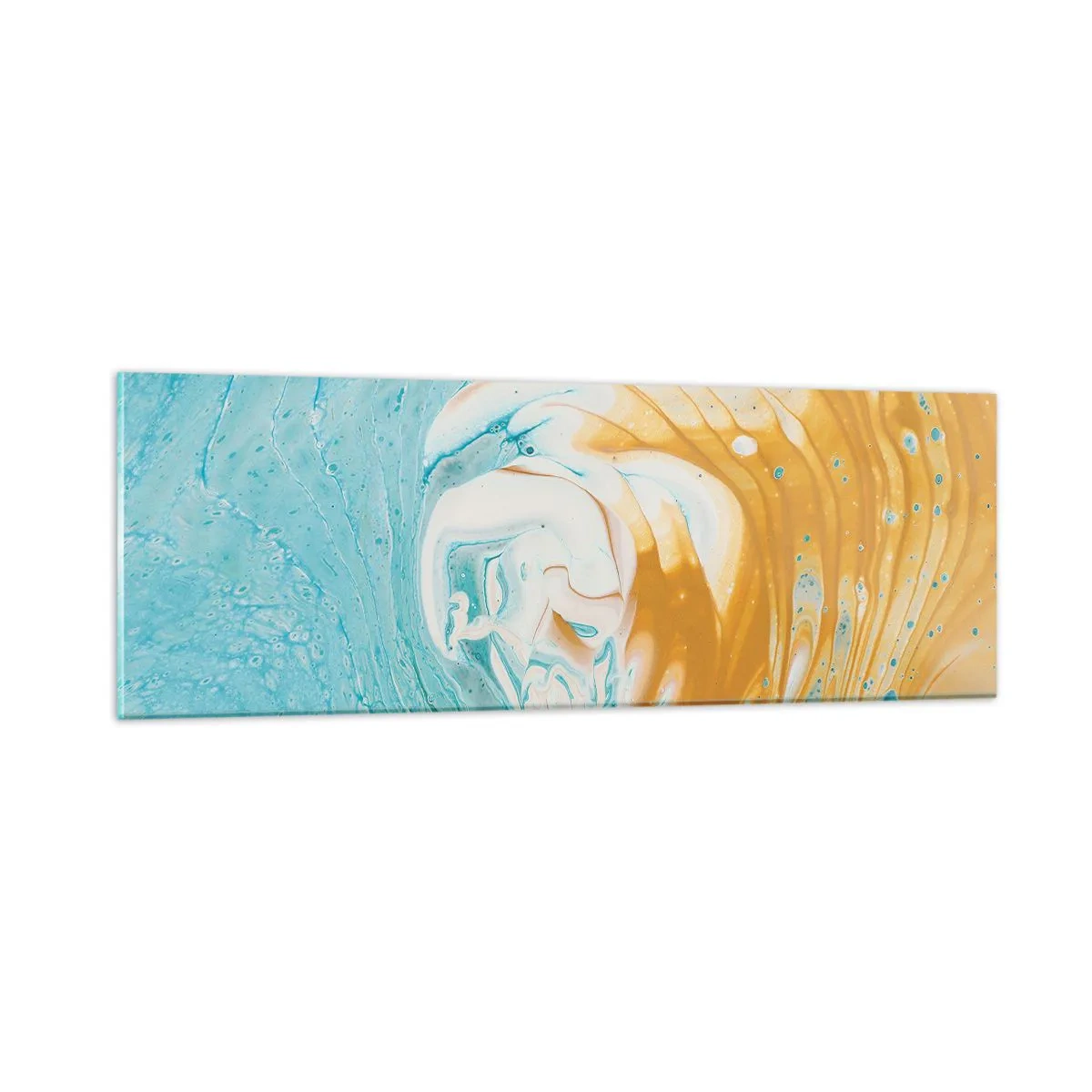 Obraz na szkle - Pastelowy wir - 90x30 cm