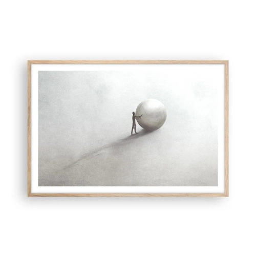 Plakat w ramie jasny dąb - Gra życia - 91x61 cm