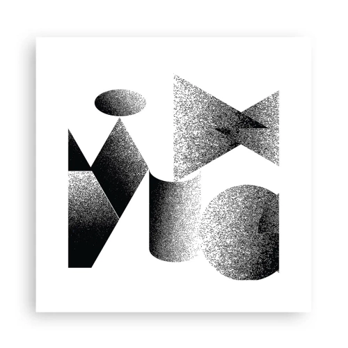 Plakat - Kąty i owale - 30x30 cm