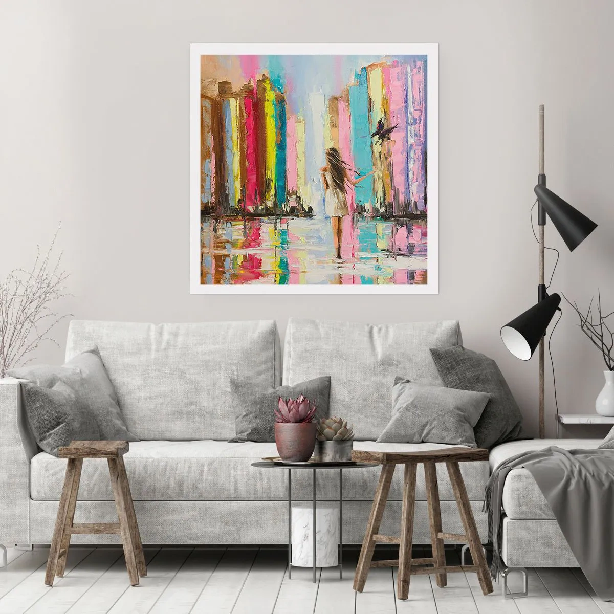 Plakat - Idż za mną - 40x40 cm