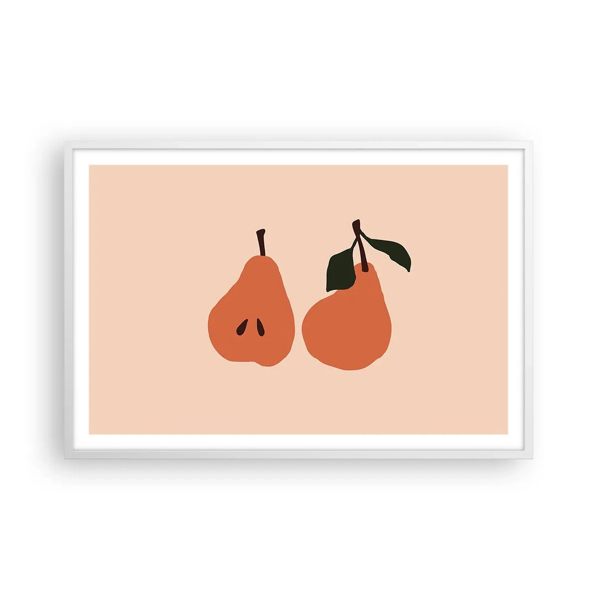 Plakat w białej ramie - Sama słodycz - 91x61 cm