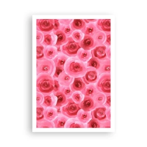 Plakat - Róże na dole i na górze - 70x100 cm