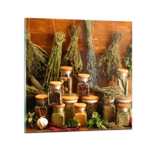 Obraz na szkle - Kuchenne czary - 30x30 cm