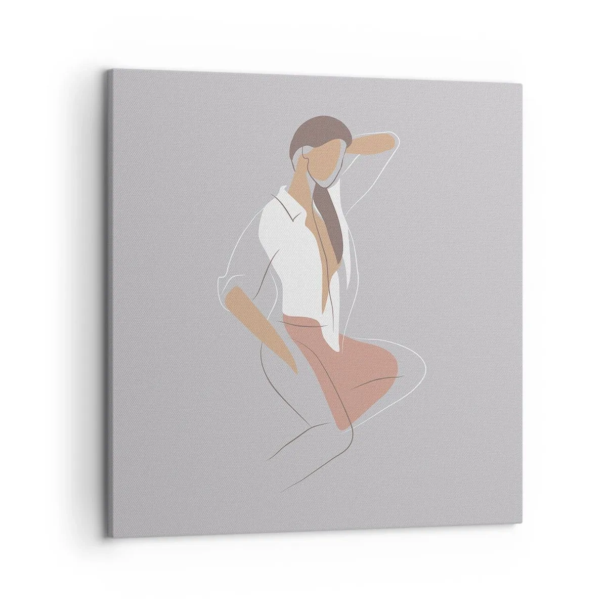 Obraz na płótnie - Zarys wdzięku - 50x50 cm