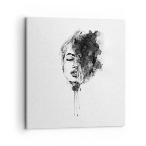 Obraz na płótnie - O czym marzy dziewczyna - 70x70 cm