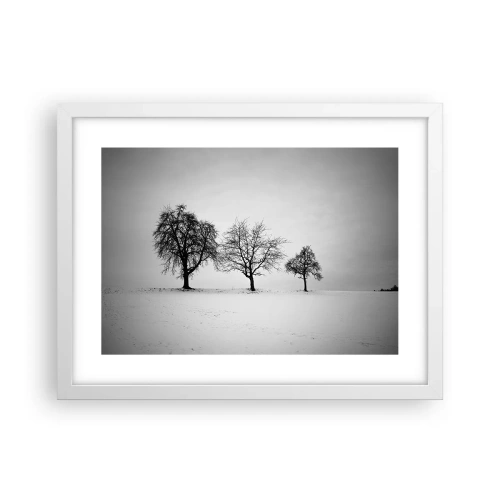 Plakat w białej ramie - O czym śnią? - 40x30 cm