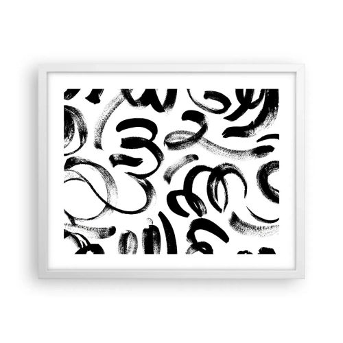 Plakat w białej ramie - Czarno na białym - 50x40 cm