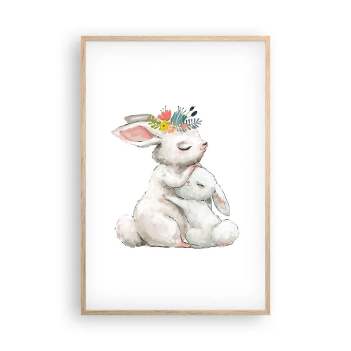 Plakat w ramie jasny dąb - Nie ma jak u mamy - 61x91 cm