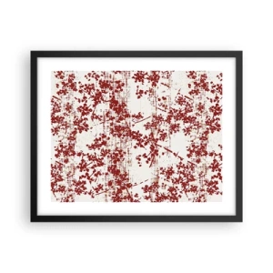 Plakat w czarnej ramie - Jak dawny perkalik - 50x40 cm