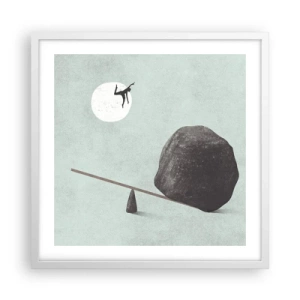 Plakat w białej ramie - Spełnione marzenie - 50x50 cm