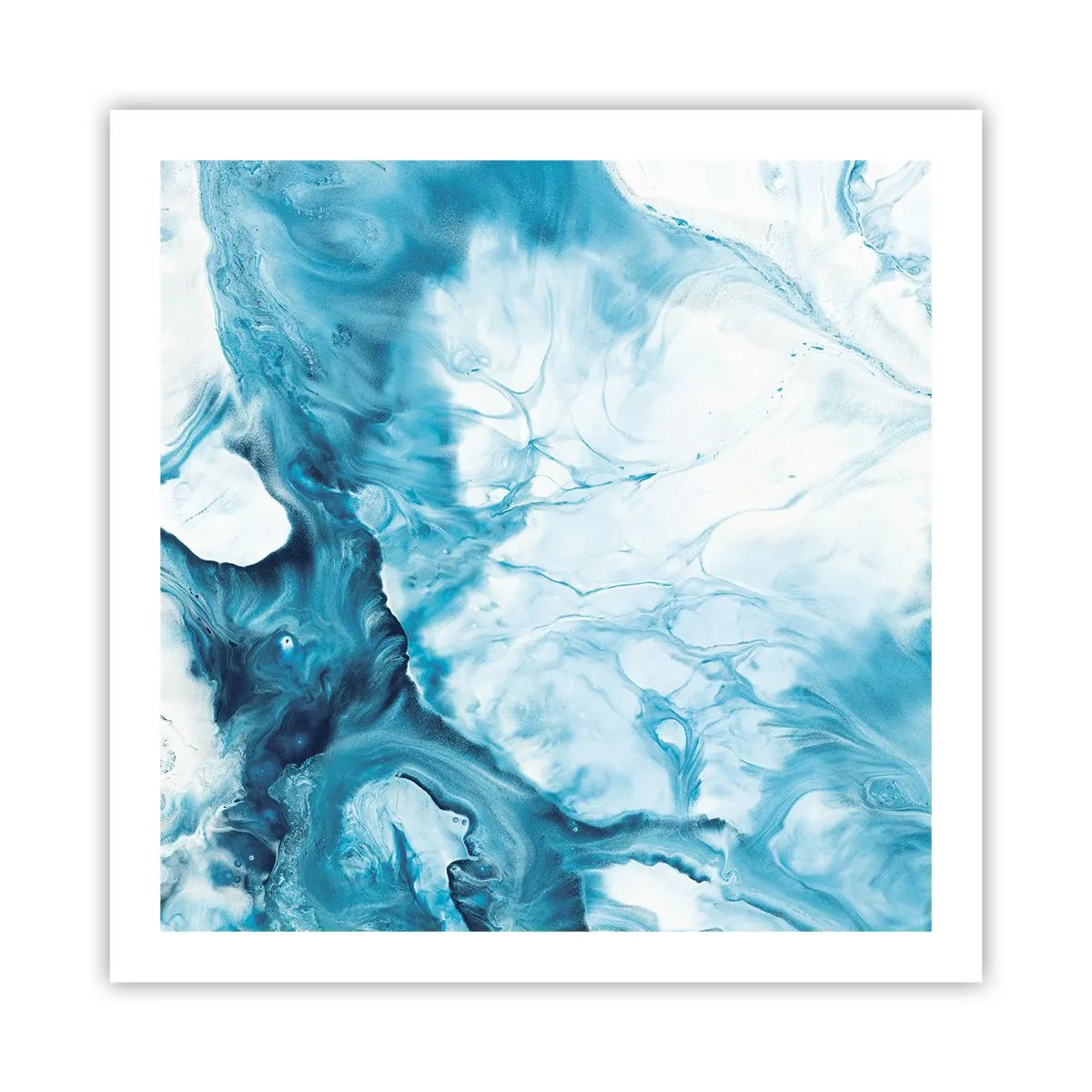 Plakat - Koncert błękitu - 60x60 cm