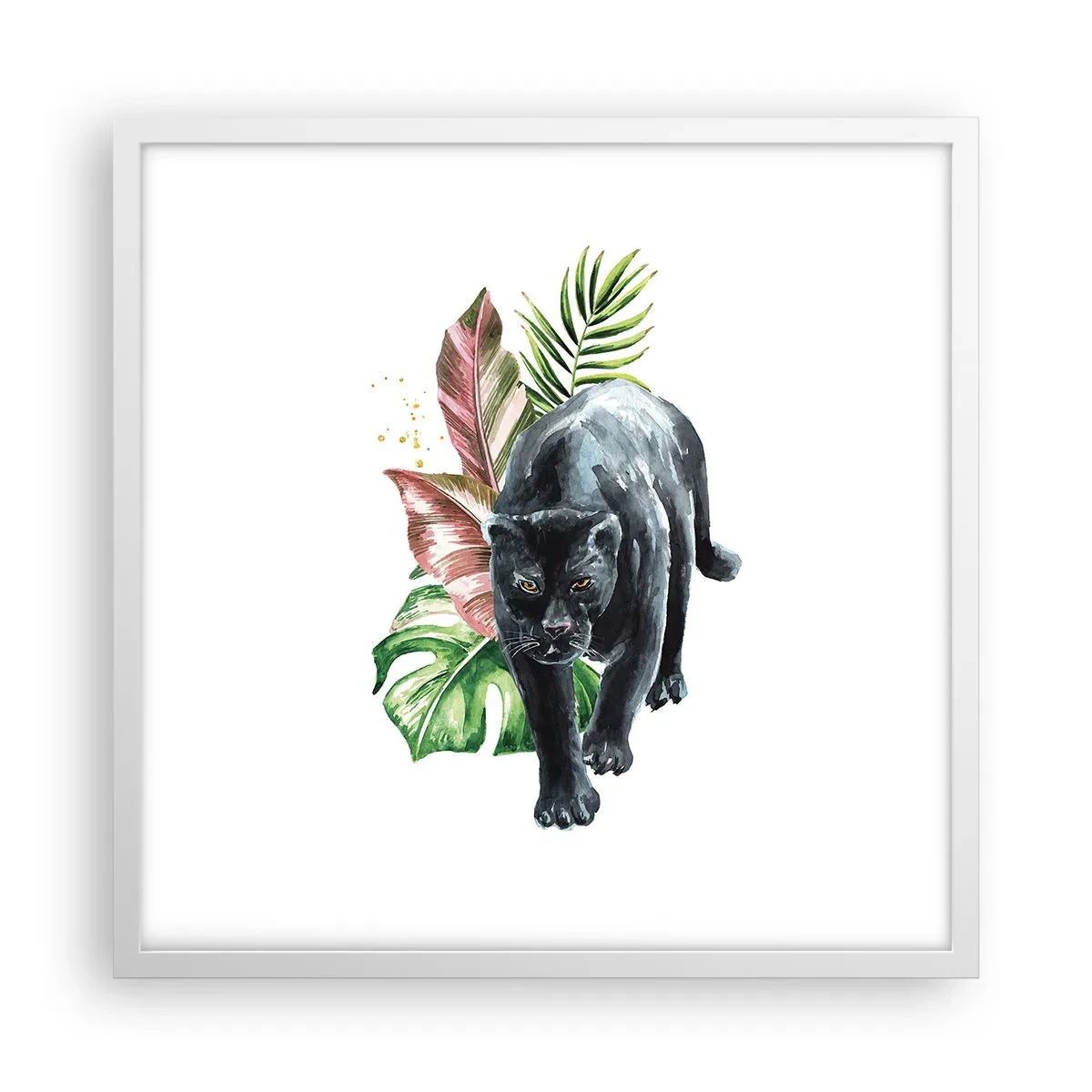 Plakat w białej ramie - Dzikość serca - 50x50 cm