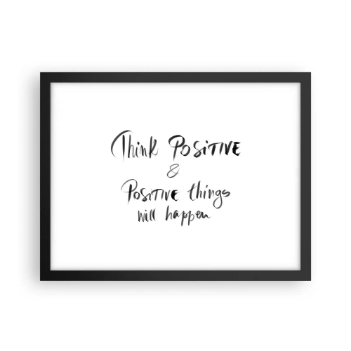 Plakat w czarnej ramie - Jak żyć? - 40x30 cm