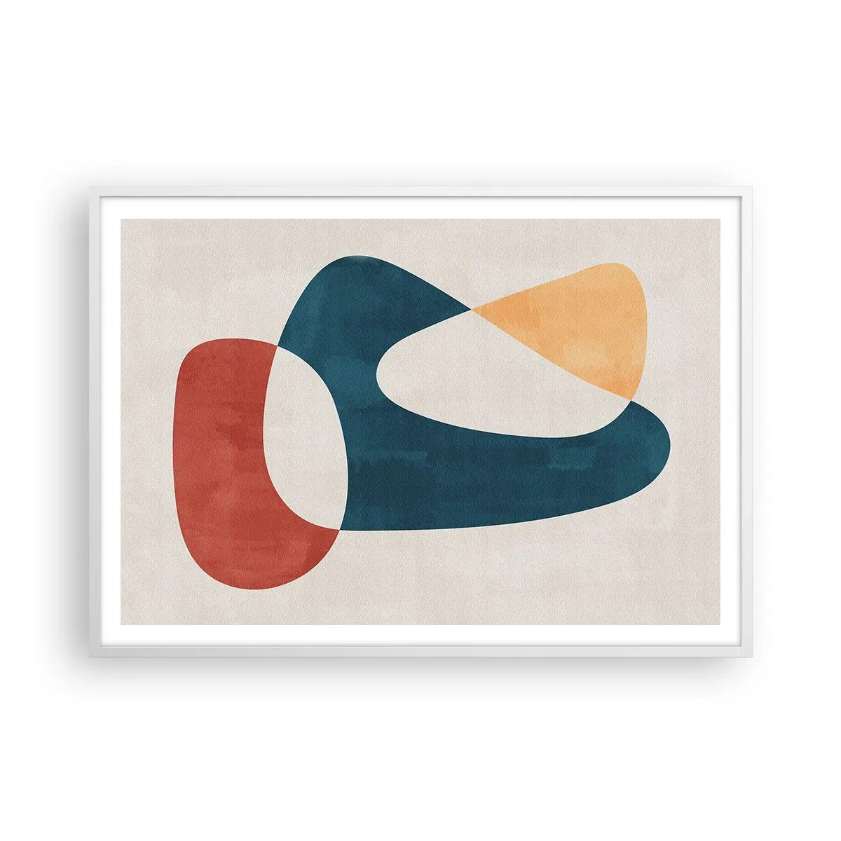 Plakat w białej ramie - Wpływy i metamorfozy - 100x70 cm