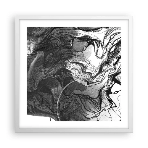 Plakat w białej ramie - Zaplątana w marzeniach - 50x50 cm
