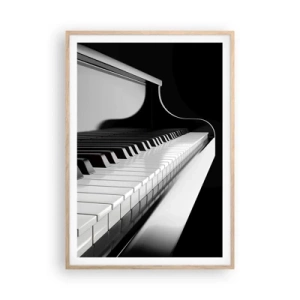 Plakat w ramie jasny dąb - Harmonia kształtów i barw - 70x100 cm