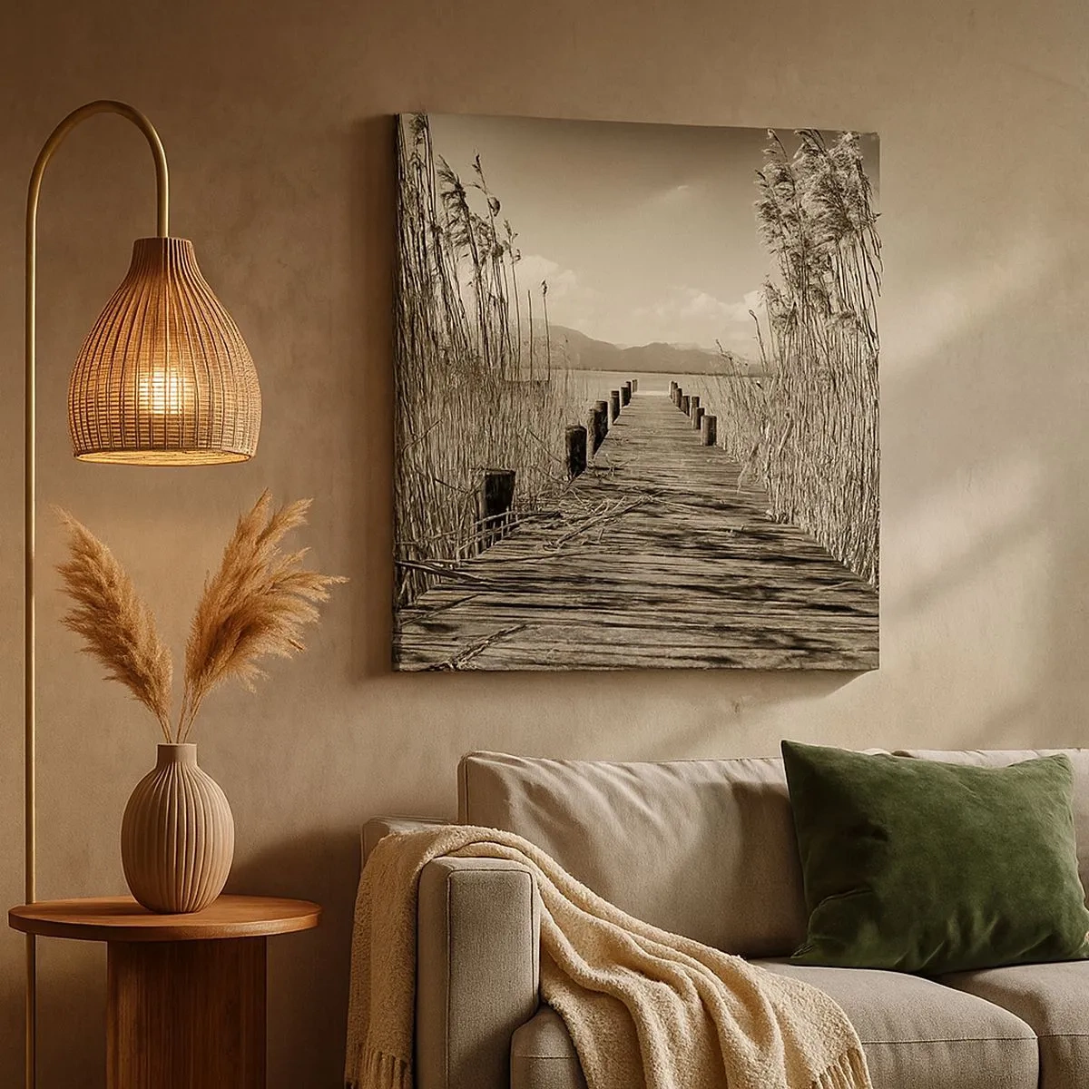 Obraz na płótnie - W zaciszu traw - 30x30 cm