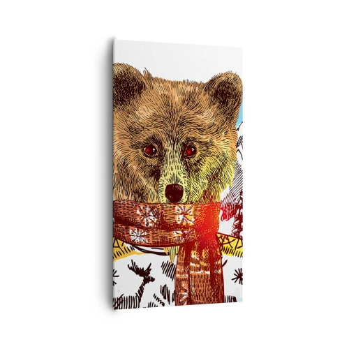 Obraz na płótnie - Chatka niedźwiadka - 65x120 cm