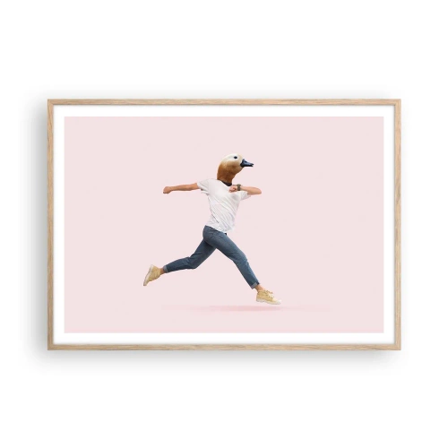 Plakat w ramie jasny dąb - Szczypta absurdu - 100x70 cm