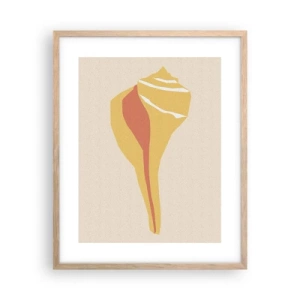 Plakat w ramie jasny dąb - Abstrakcja organiczna – wzrost - 40x50 cm