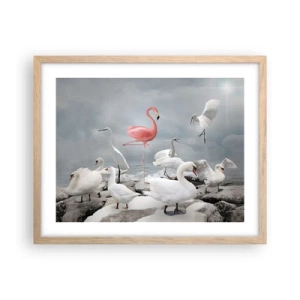 Plakat w ramie jasny dąb - Skąd się tu wziąłem? - 50x40 cm