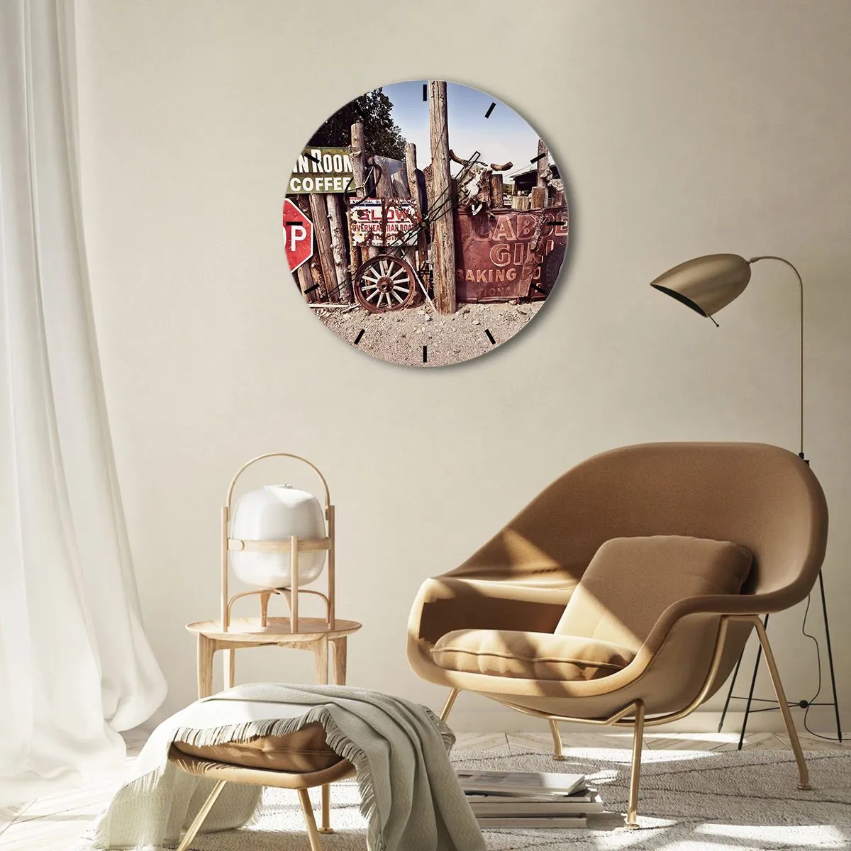 Zegar ścienny - A czas się zatrzymał - 40x40 cm