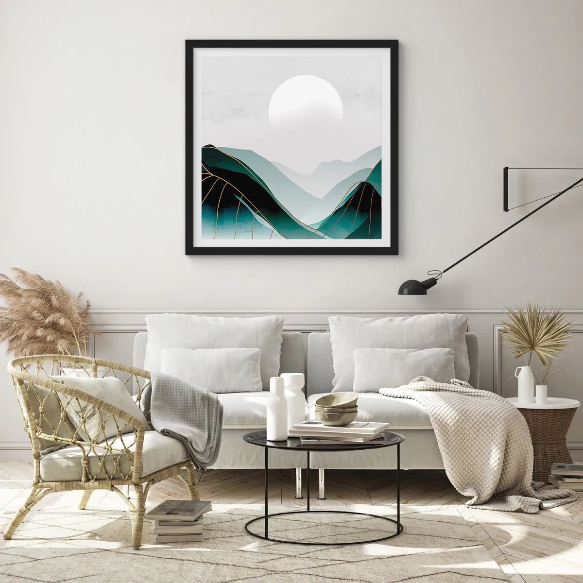 Plakat w czarnej ramie - W pełnym majestacie - 40x40 cm