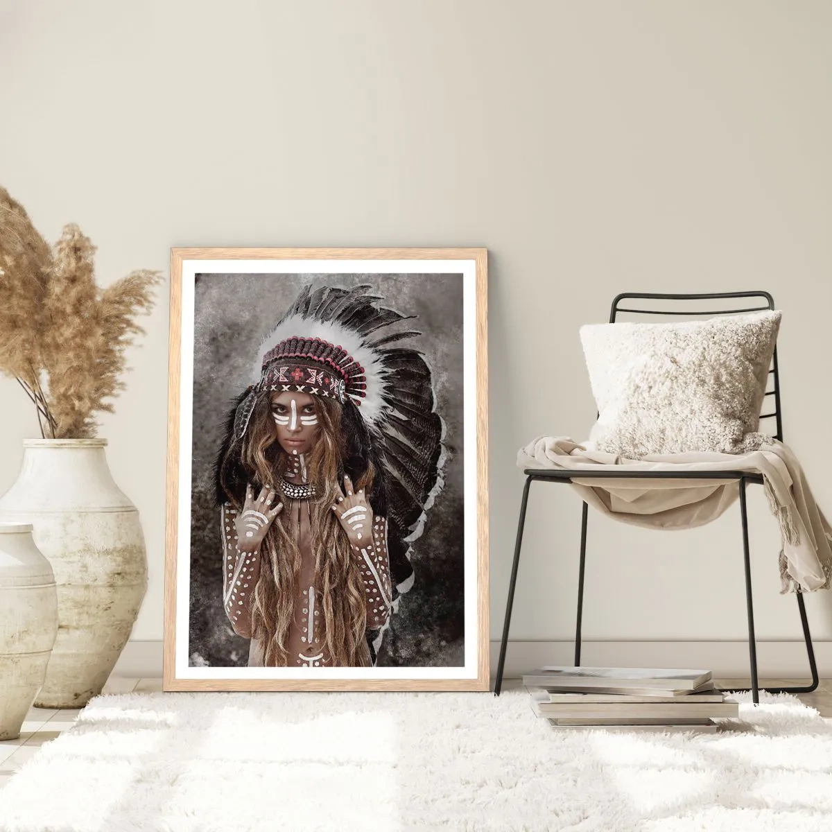 Plakat w ramie jasny dąb - Tajemnica siły plemienia - 70x100 cm