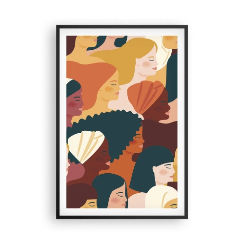 Plakat w czarnej ramie - Tylko kobiecość - 61x91 cm