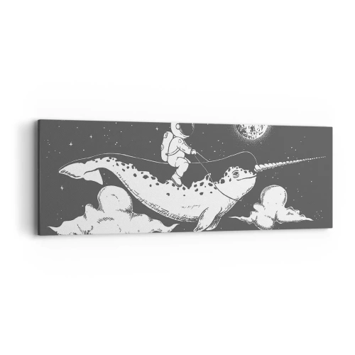 Obraz na płótnie - Kosmiczny jeździec - 90x30 cm