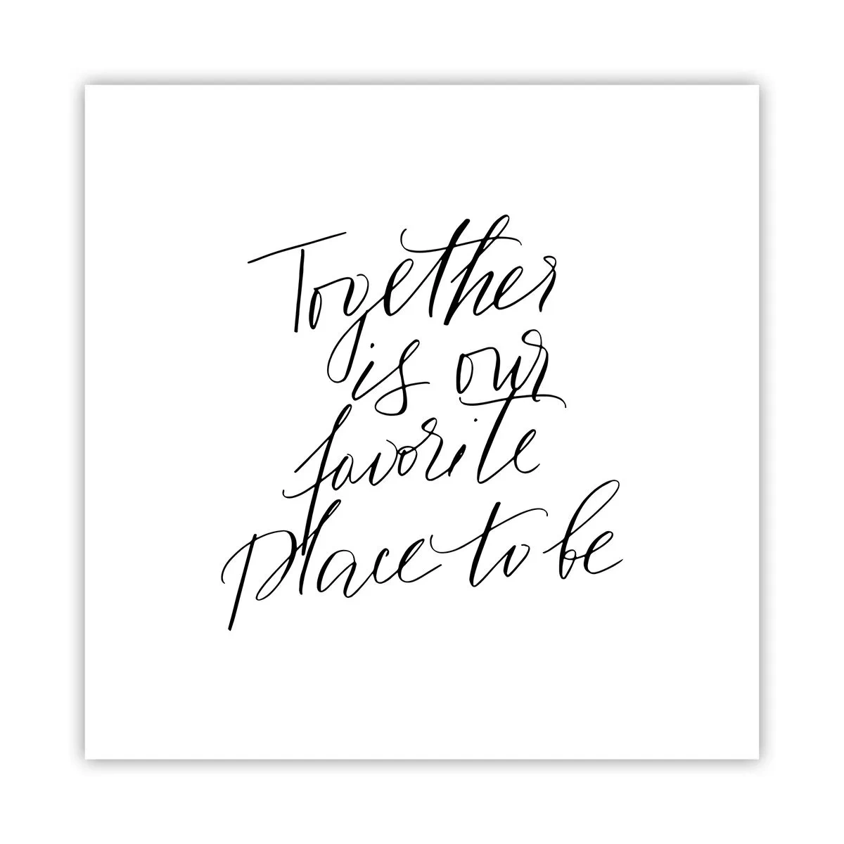 Plakat - Też to czujesz? - 60x60 cm