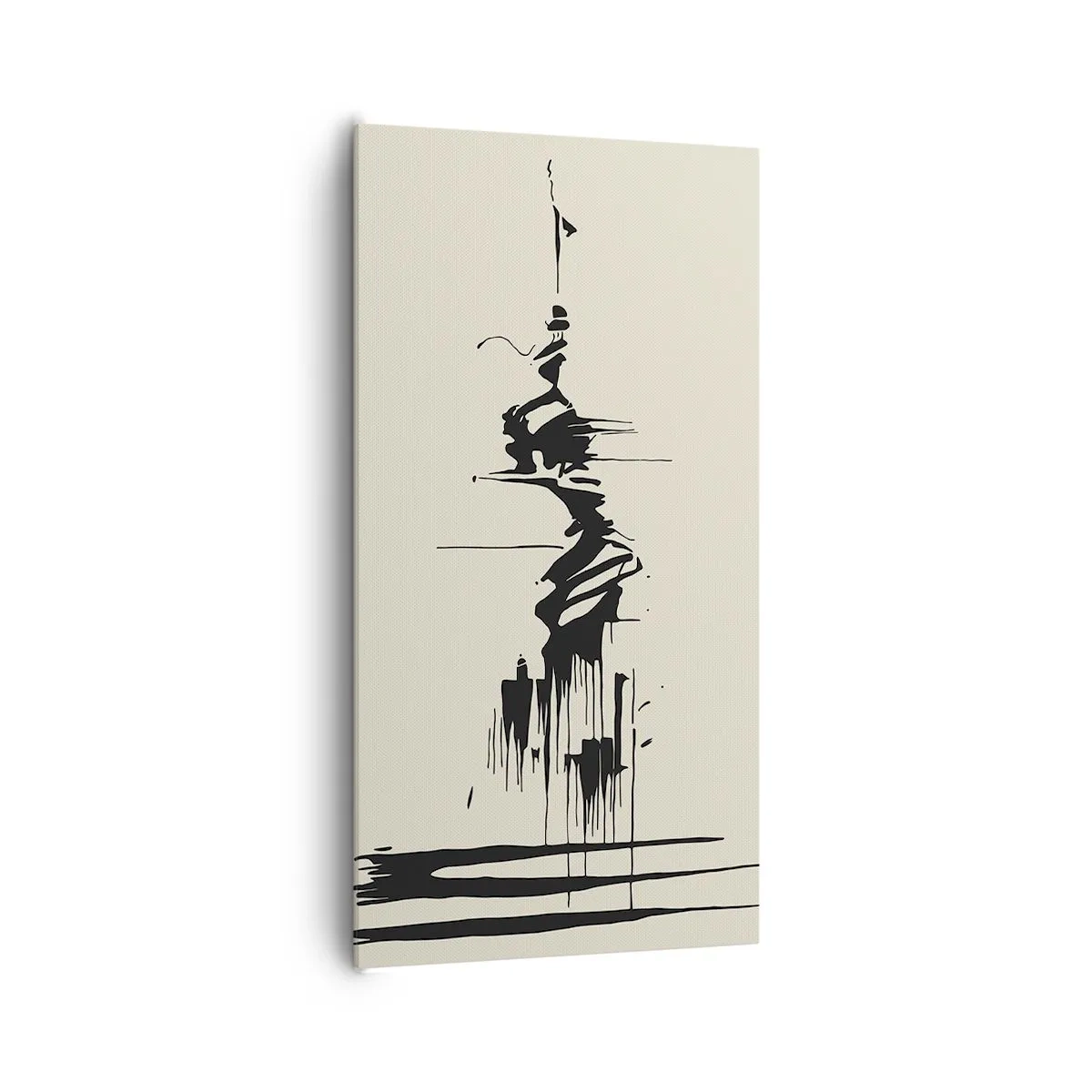 Obraz na płótnie - Abstrakcja pośpieszna - 65x120 cm