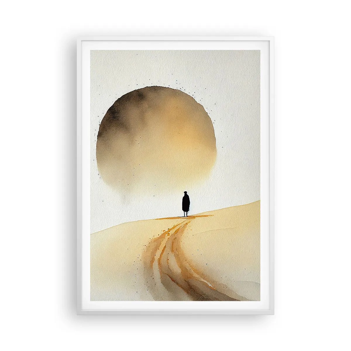 Plakat w białej ramie - Zawsze tęsknota - 70x100 cm