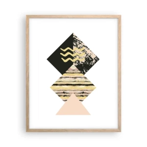 Plakat w ramie jasny dąb - Nie takie proste - 40x50 cm