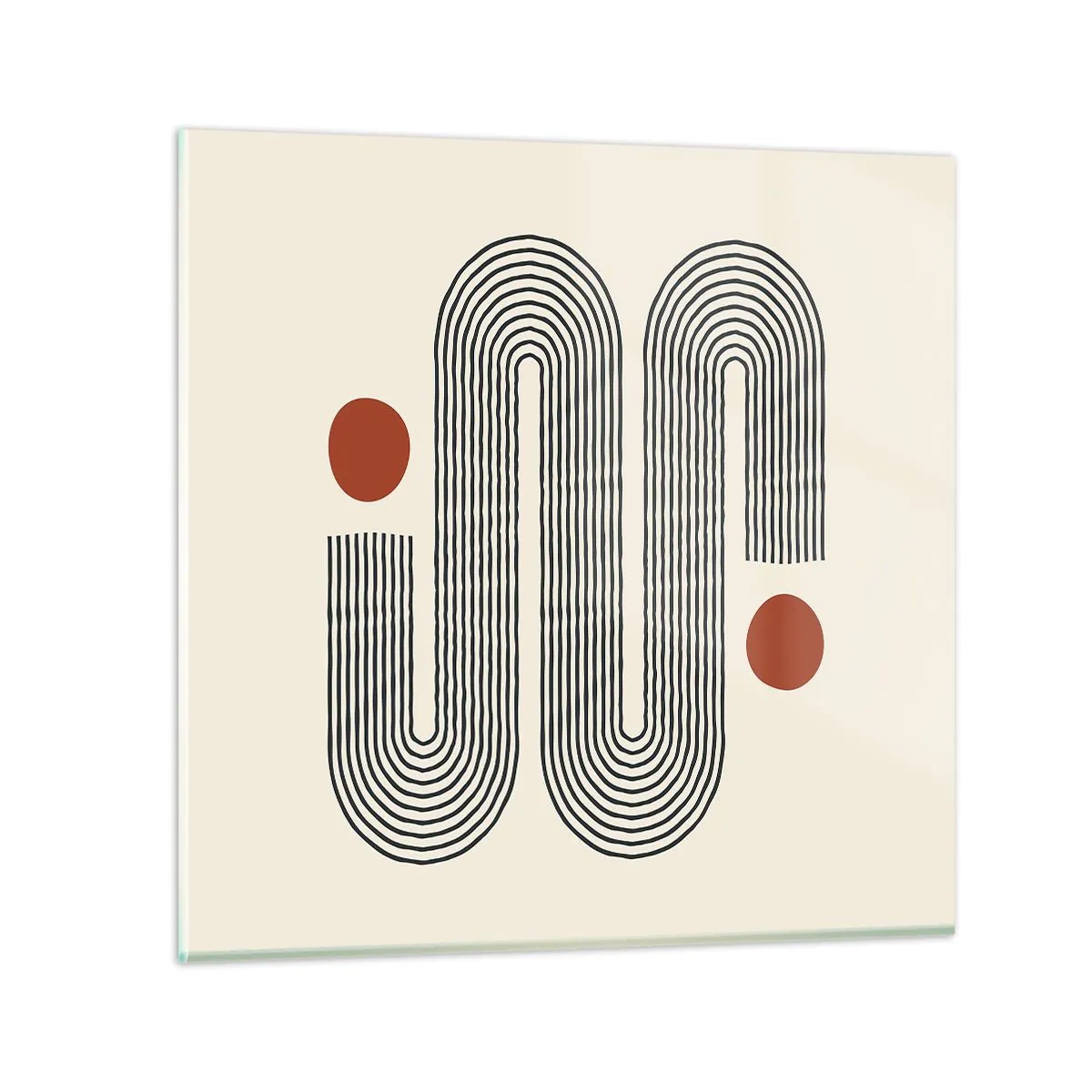 Obraz na szkle - Od początku do końca - 60x60 cm