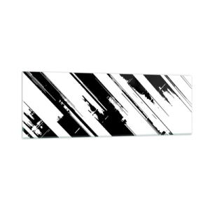 Obraz na szkle - Kompozycja intensywna i dynamiczna - 90x30 cm