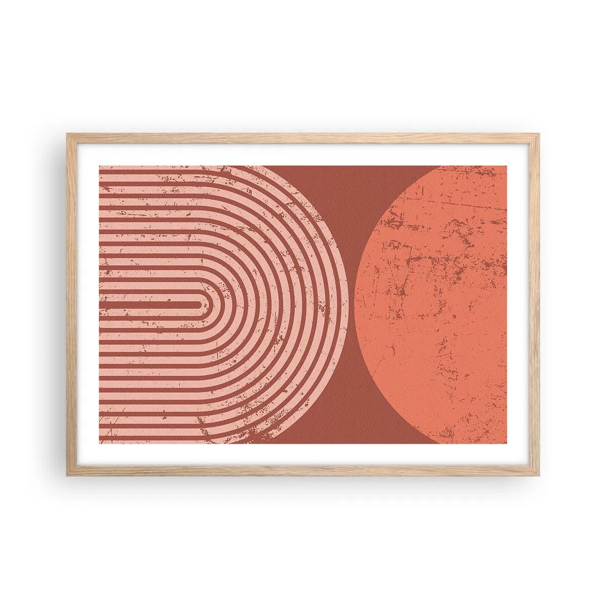 Plakat w ramie jasny dąb - Bliska relacja - 70x50 cm