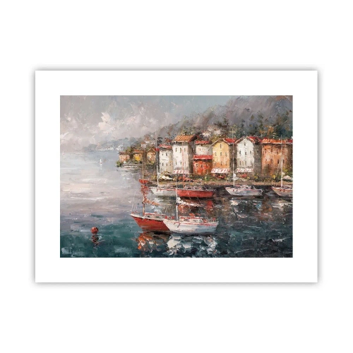 Plakat - Romantyczna przystań - 40x30 cm