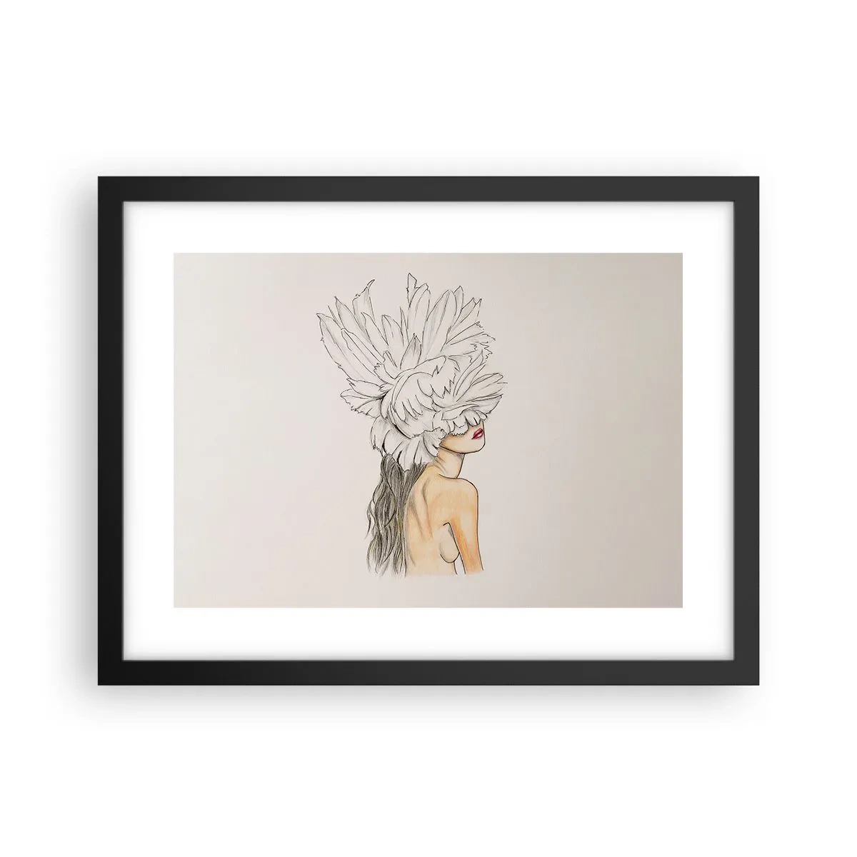 Plakat w czarnej ramie - Piękność ukoronowana - 40x30 cm