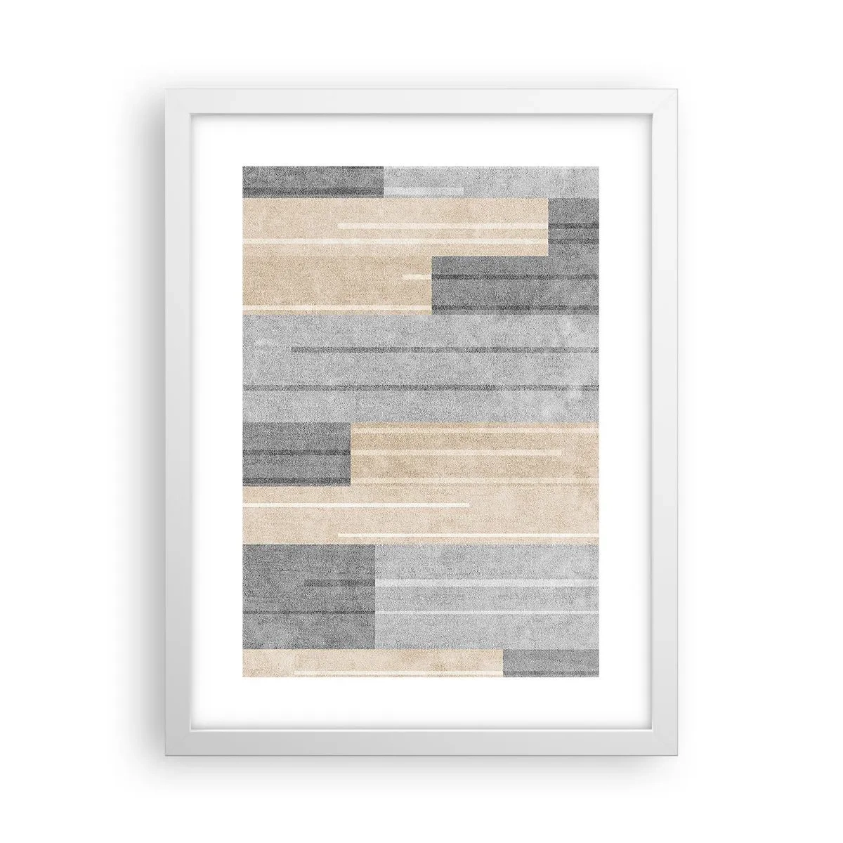Plakat w białej ramie - Kompozycja: trzymać pion - 30x40 cm