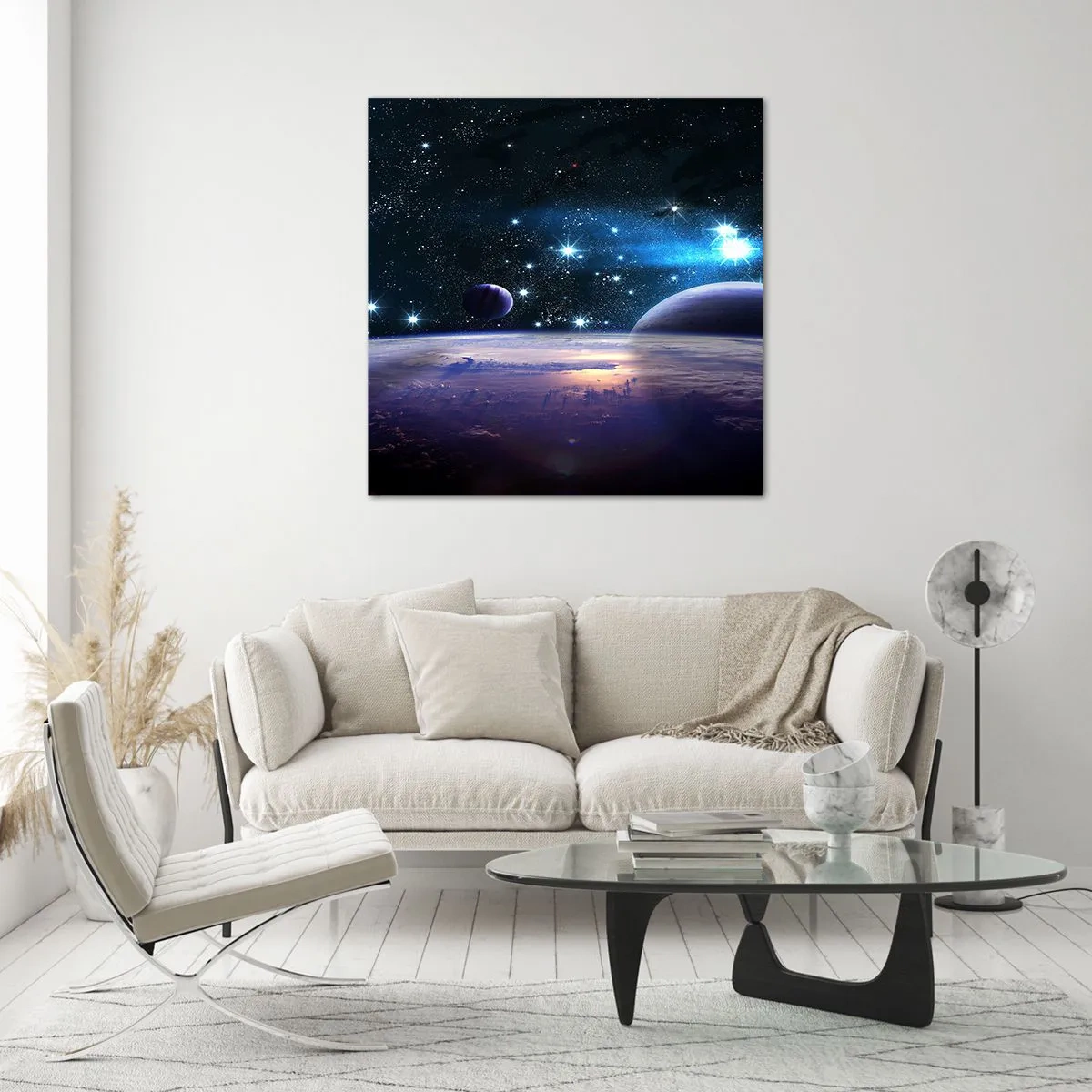 Obraz na szkle - Wciąż sami? - 70x70 cm